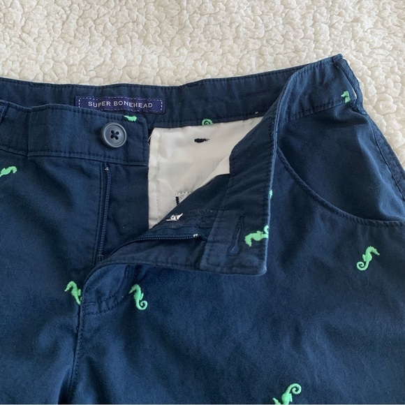 Columbia PFG Super Bonehead Shorts Womens 6 Blue Green Seahorse Print 6" inseam - Picture 8 of 11